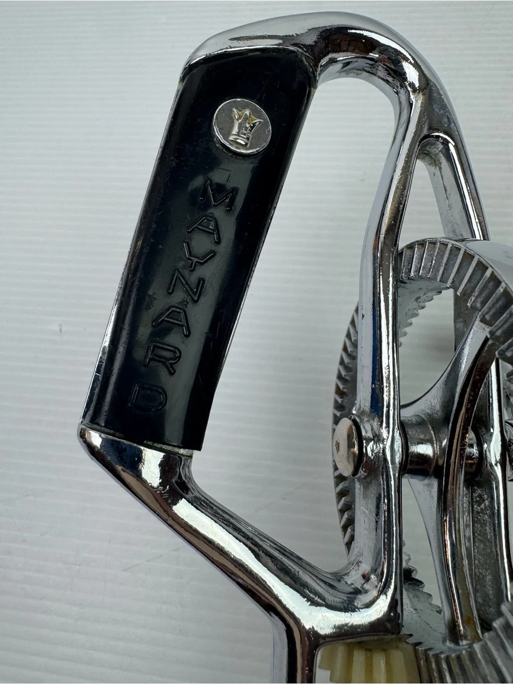 Vintage Maynard 456 Manual Rotary Egg Beater Hand Mixer 1950’s 1960’s Stainless